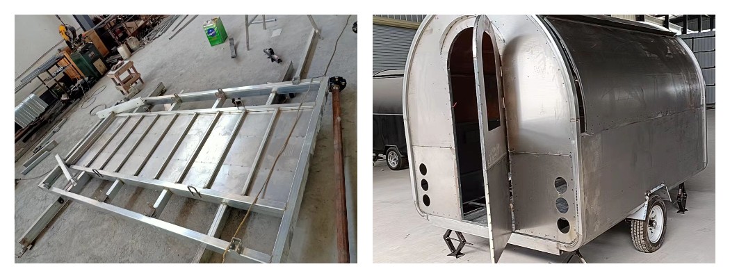 production of custom mobile food trailer